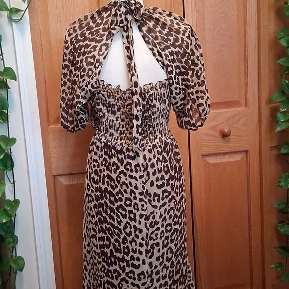 ASOS Leopard Print Maxi Dress EUC - Picture 5 of 14
